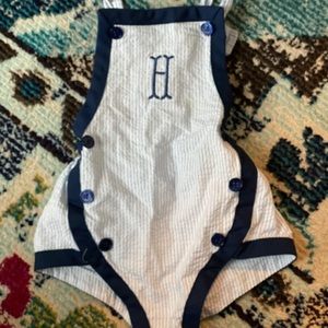 Bella Bliss romper with H initial